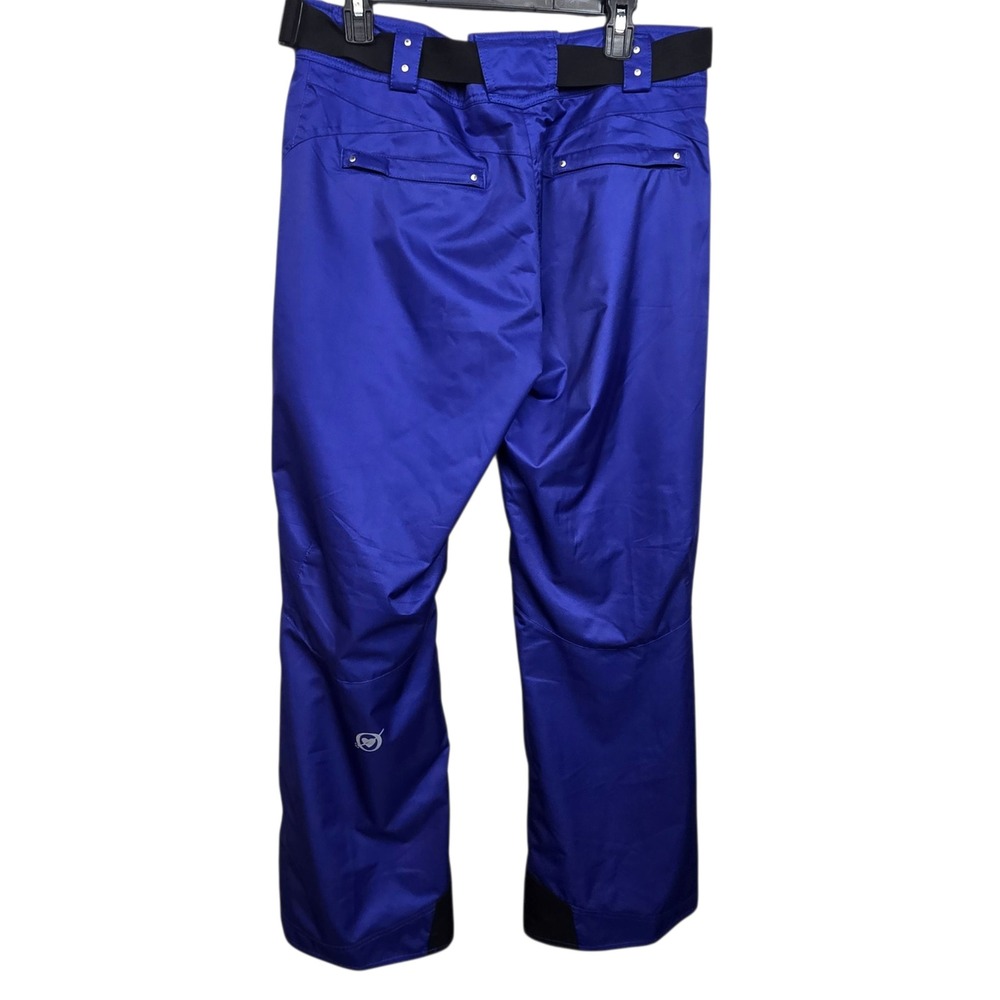Obermeyer Womens‎ Size 12 Blue Snow Ski Pants Winter Activewear Belted